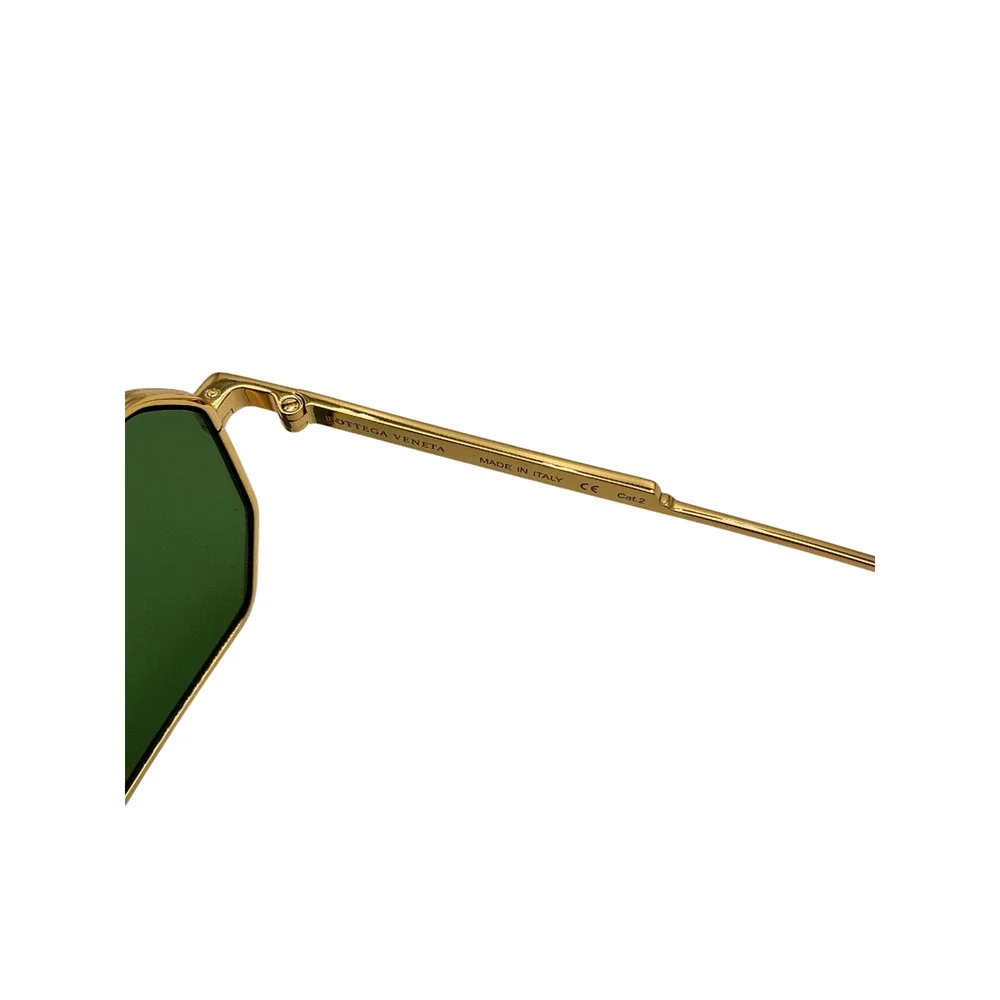 Bottega Veneta Sleek Gold Aviator Sunglasses